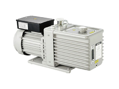 Two stage rotary vane vacuum pump