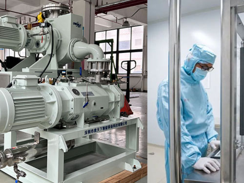 About XXX Biotechnology Co., Ltd. vacuum application system transformation and assembly test